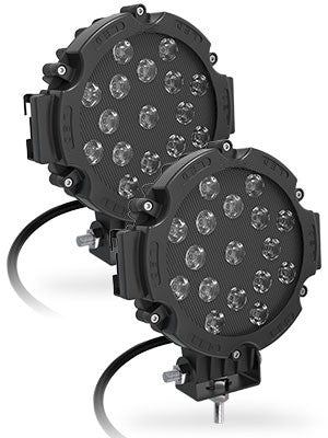 Phare additionnel LED Rond 51W pour 4X4