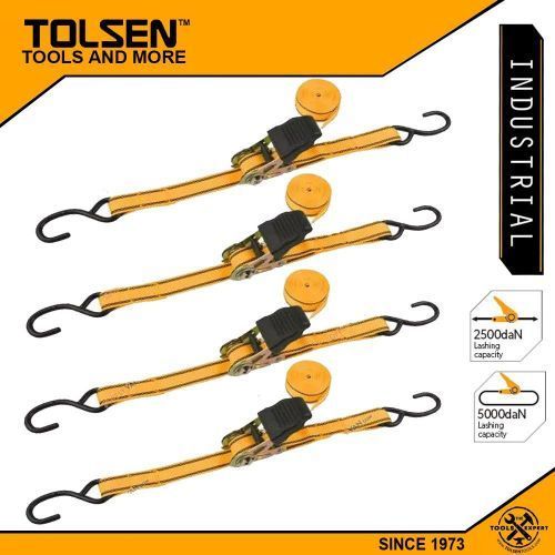 Sangle d'arrimage à Cliquet 4PCS TOLSEN