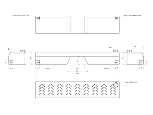 Réservoir d'eau pour plancher